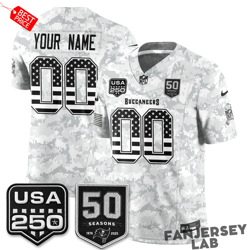 Tampa Bay Buccaneers 2026 Salute to Service Edition Vapor Custom Football Jersey Tampa Bay Buccaneers 2026 Salute to Service Edition Vapor Custom Football Jersey