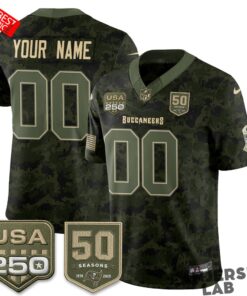 Tampa Bay Buccaneers 2026 Salute to Service Edition Custom Football Jersey