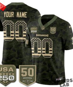 Tampa Bay Buccaneers 2026 Salute to Service Edition Custom Football Jersey