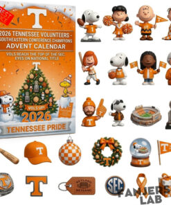 Tennessee Volunteers Snoopy Advent Calendar 2026