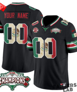 Texas Longhorns Mexico Edition Vapor Custom Football Jersey