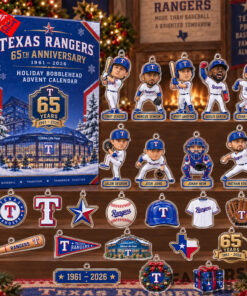 Texas Rangers 65th Anniversary Bobblehead Advent Calendar