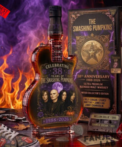 The Smashing Pumpkins 38th Anniversary Guitar-shaped Whiskey Decanter