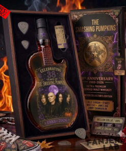 The Smashing Pumpkins 38th Anniversary Guitar-shaped Whiskey Decanter