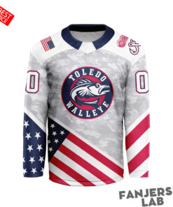 Toledo Walleye Personalized 2026-27 Military Appreciation Hockey Jersey Toledo Walleye Personalized 2026-27 Military Appreciation Hockey Jersey