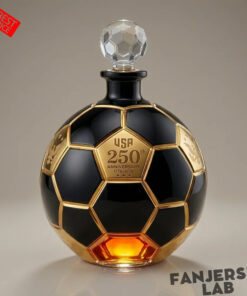 USA 250th Anniversary Soccer Ball Whiskey Bottle