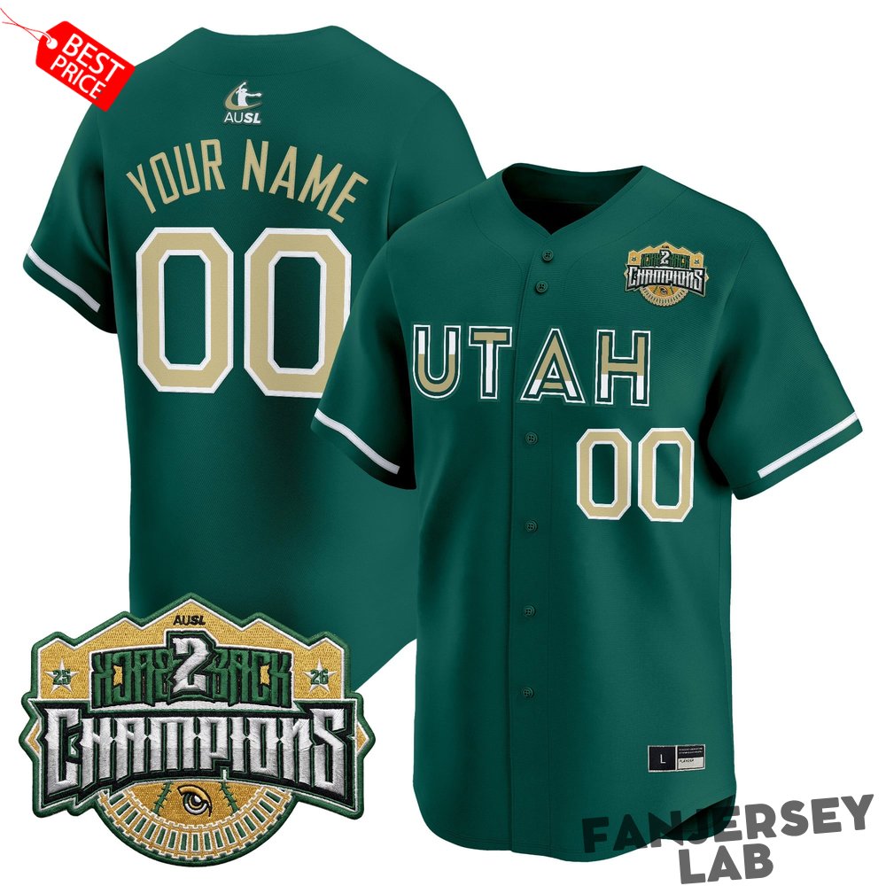 Utah Talons 2026 Back-To-Back Athletes Unlimited Softball League (AUSL) Champions Custom Baseball Jersey Utah Talons 2026 Back-To-Back Athletes Unlimited Softball League (AUSL) Champions Custom Baseball Jersey