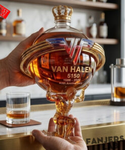 Van Halen 5150 40th Anniversary Atlas Collector’s Whiskey Bottle