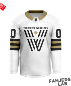 Vancouver Warriors Personalized White Hockey Jersey