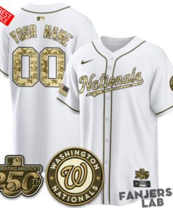 Washington Nationals Salute to Service 2026 Custom Baseball Jersey