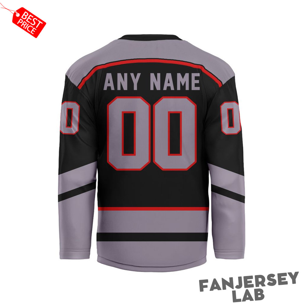 Wheeling Nailers Personalized 2026-27 Black Alternate Hockey Jersey Wheeling Nailers Personalized 2026-27 Black Alternate Hockey Jersey