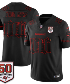TB Skull 50 Seasons Limited Edition Custom Football Jersey