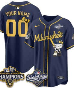 MIL 2026 NL Champions x Meow KT Vapor Limited Custom Baseball Jersey