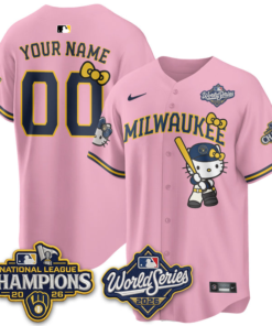 MIL 2026 NL Champions x Meow KT Vapor Limited Custom Baseball Jersey