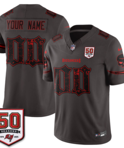 TB Skull 50 Seasons Limited Edition Custom Football Jersey