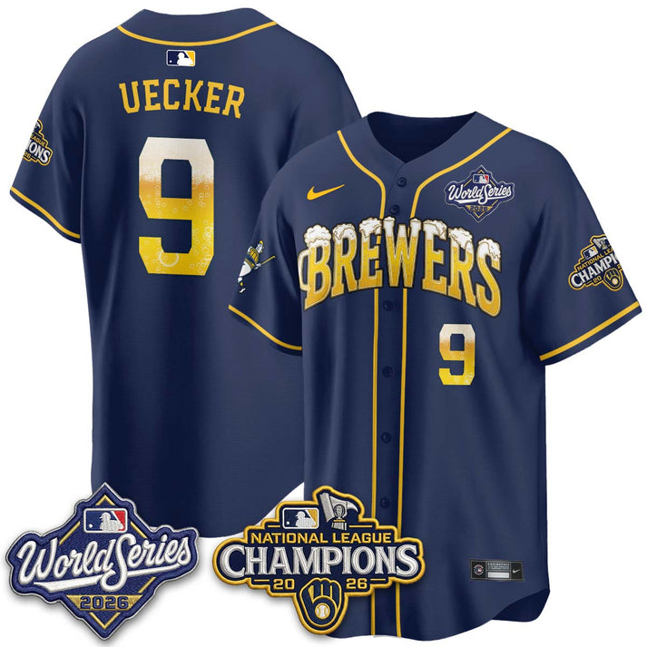 MIL “Pitcher & Pint” 2026 NL Champions Vapor Limited Custom Baseball Jersey MIL “Pitcher & Pint” 2026 NL Champions Vapor Limited Custom Baseball Jersey