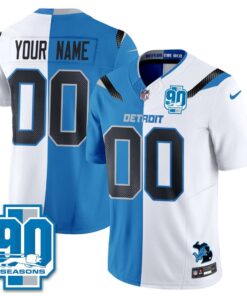 DET Rivalries Split Edition Vapor Custom Football Jersey