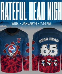 Grateful Dead Night Custom Hockey Jersey