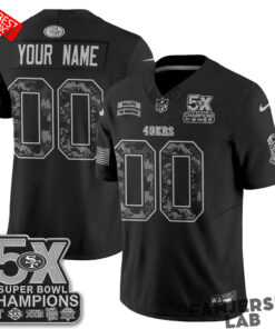San Francisco 49ers 2026 Salute to Service Custom Football Jersey San Francisco 49ers 2026 Salute to Service Custom Football Jersey