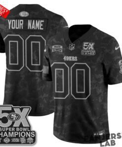 San Francisco 49ers 2026 Salute to Service Custom Football Jersey