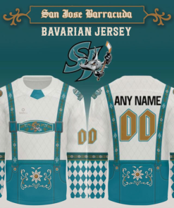 San Jose Barracuda Oktoberfest Custom Hockey Jersey