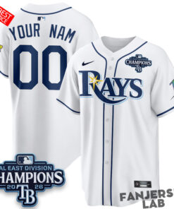 Tampa Bay Rays 2026 AL East Champs Custom Baseball Jersey