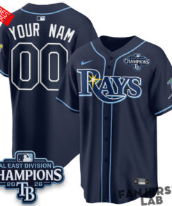 Tampa Bay Rays 2026 AL East Champs Custom Baseball Jersey