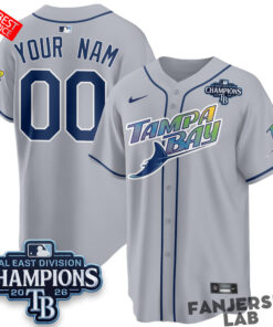 Tampa Bay Rays 2026 AL East Champs Custom Baseball Jersey