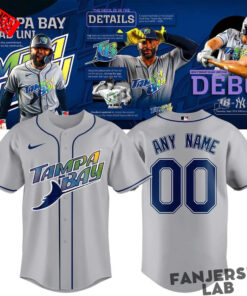 Tampa Bay Rays 2026 Road Uniform – Custom Gray