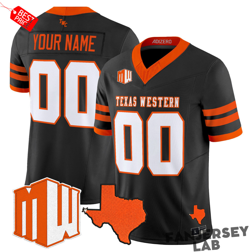 UTEP Miners 2026 Going Dark in the Sun City Custom Football Jersey UTEP Miners 2026 Going Dark in the Sun City Custom Football Jersey