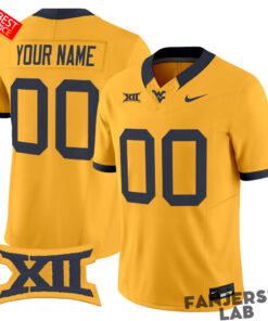West Virginia Mountaineers 2026 Custom Football Jersey