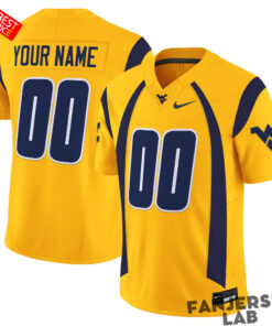 West Virginia Mountaineers Throwback Custom Football Jersey