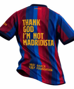 THANKS GOD I’M NOT MADRIDISTA Custom Fan Jersey