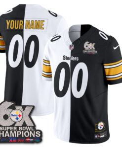 6x SBowl Split Edition Vapor Custom Football Jersey