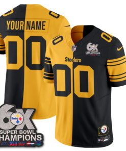 6x SBowl Split Edition Vapor Custom Football Jersey
