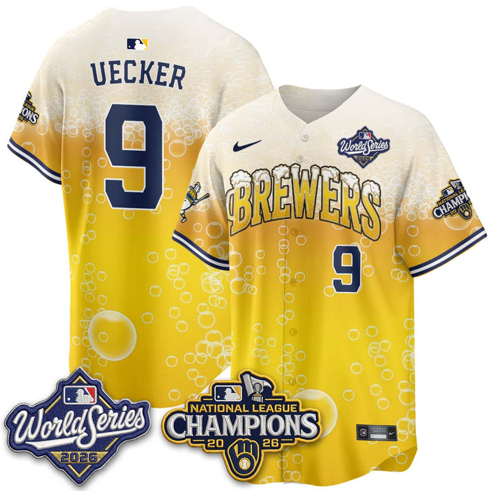 MIL “Pitcher & Pint” 2026 NL Champions Vapor Limited Custom Baseball Jersey MIL “Pitcher & Pint” 2026 NL Champions Vapor Limited Custom Baseball Jersey