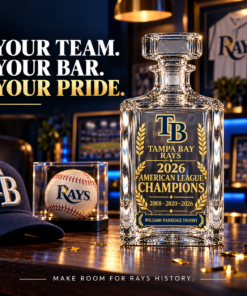 TB Rays 2026 American League Champions Decanter