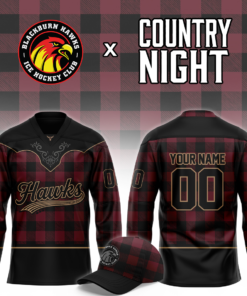 Blackburn Hawks 2026 Country Night Custom Hockey Jersey